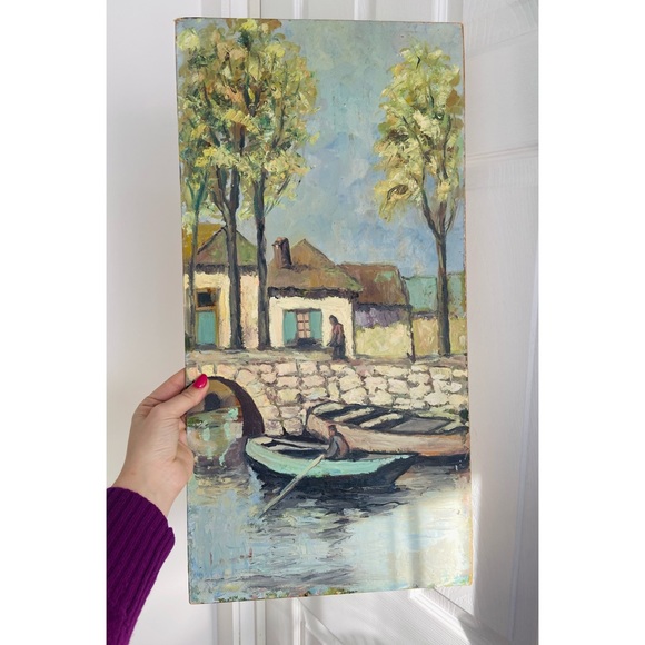 Beautiful vintage signed oil painting - Picture 2 of 6